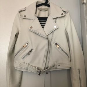 Zara Woman White Embossed Jacket Size XS